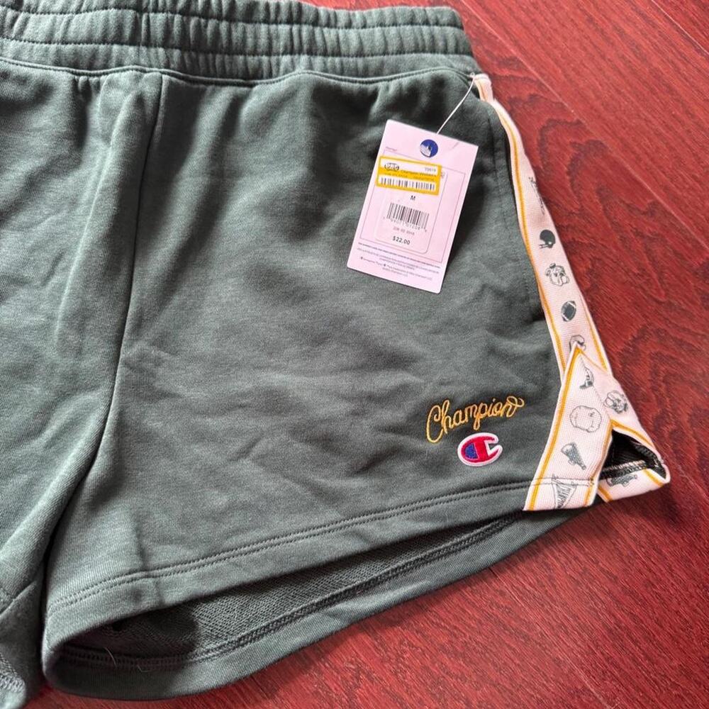 Champion green sweat shorts with